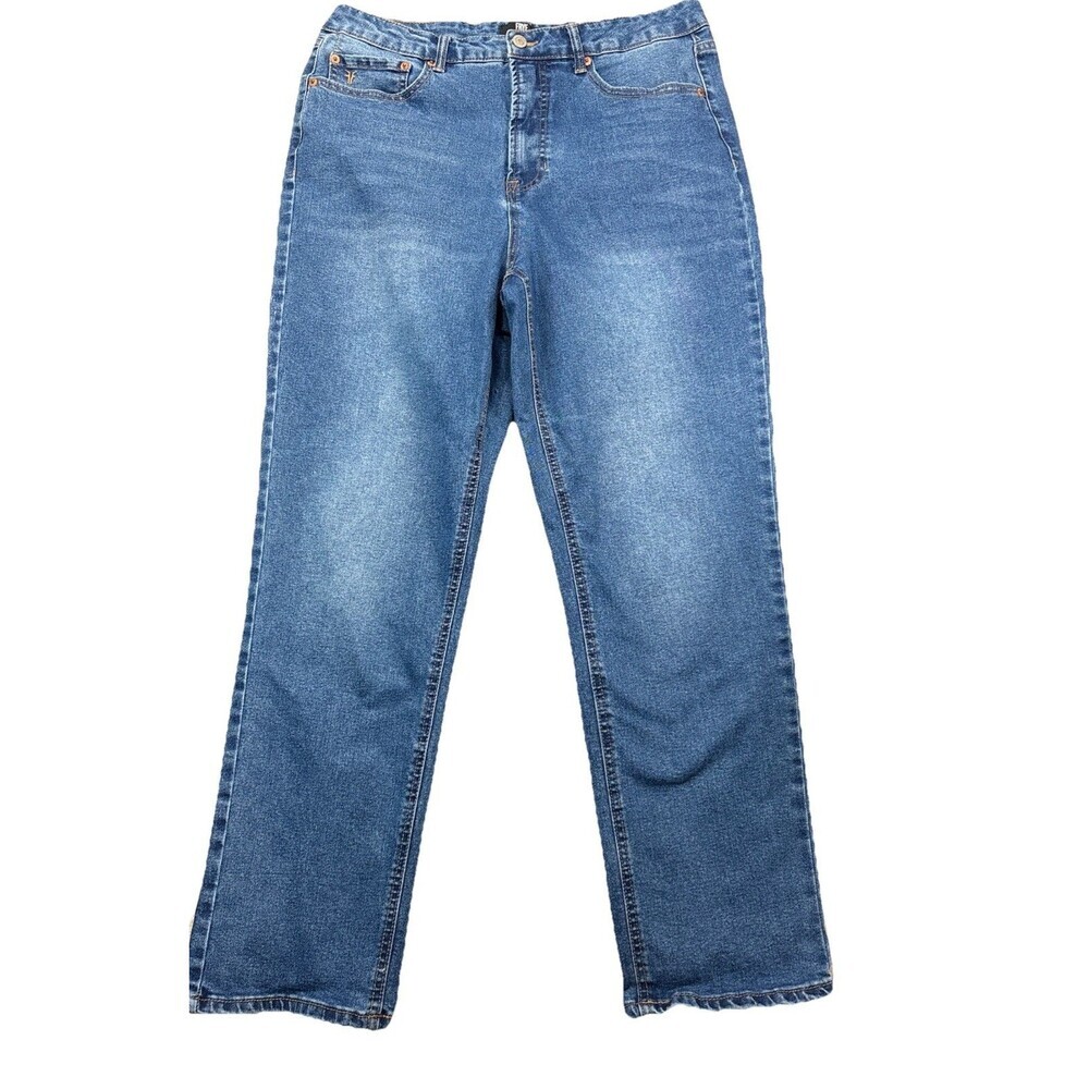 Frye Straight Leg Jeans Womens 12 x 31 Medium Wash Stretch Denim Blue Classic